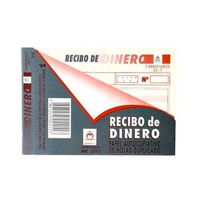 RECIBO DE DINERO AUTOCOPIATIVO BUHO