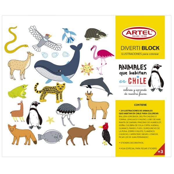 DIVERTIBLOCK ANIMALES CHILENOS ARTEL