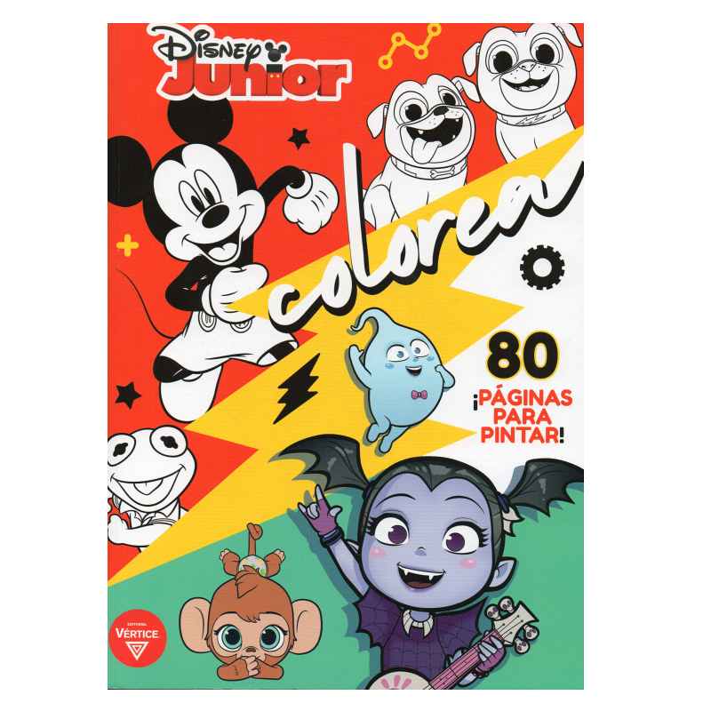 LIBRO COLOREA CON DISNEY JR. – Librería Servicom