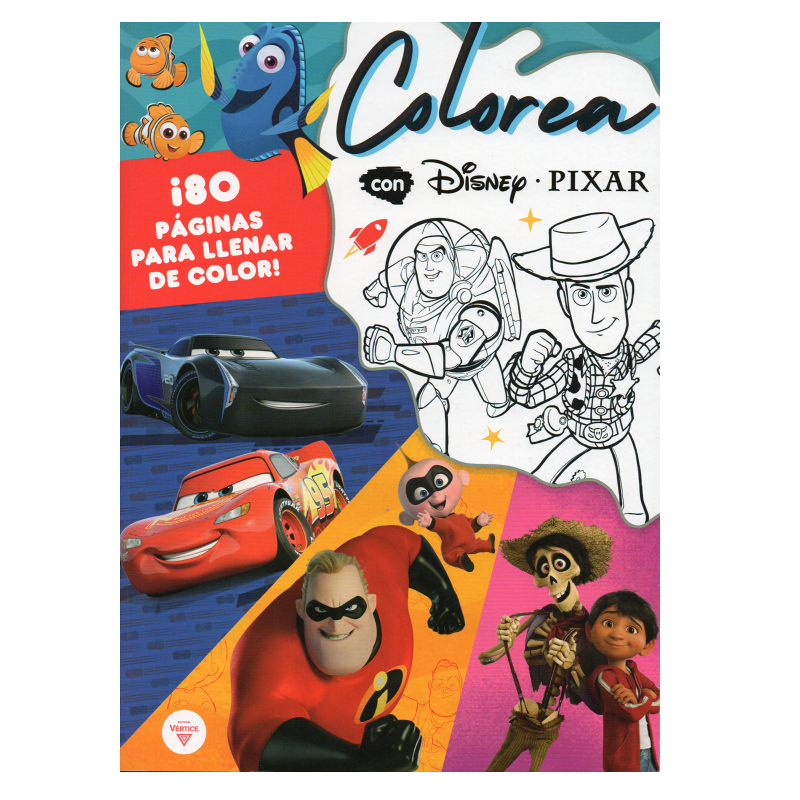 LIBRO COLOREA CON DISNEY JR. – Librería Servicom