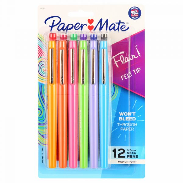 BOLIGRAFO FLAIR FELT TIP 12 COLORES
