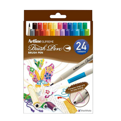 LAPICES ARTLINE SUPREME BRUSH PEN 24 COLORES