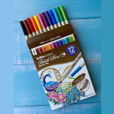 LAPICES ARTLINE SUPREME BRUSH PEN 12 COLORES