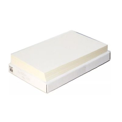 CAJA DE OPALINA GOFRADA CARTA BLANCA 100UNID. 225GRS