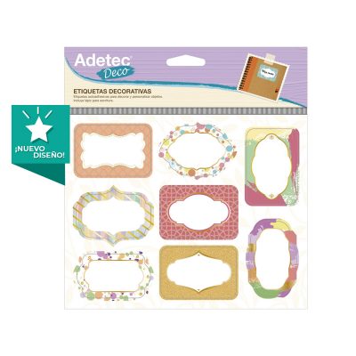 ETIQUETA DECORATIVA CON DISEÑO VARIADOS