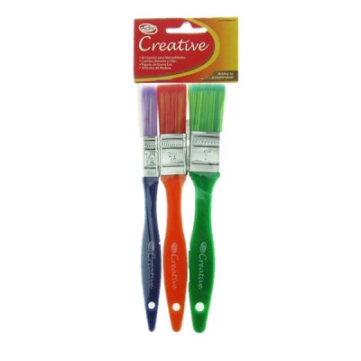 BROCHA SURTIDA 3 UNIDADES ADIX CREATIVE