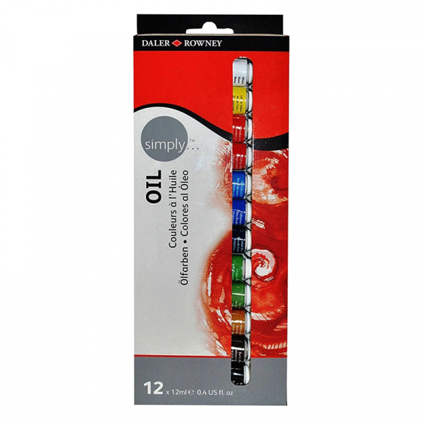 PINTURA OLEO SIMPLY 12 COLORES DALER ROWNEY