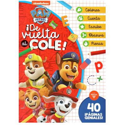 LIBRO ¡DE VUELTA AL COLE! PAW PATROL