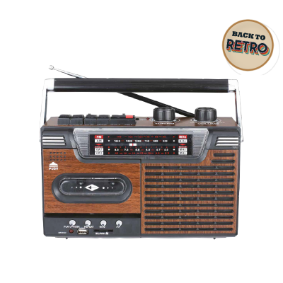 RADIO PORTÁTIL CASSETTE RECORDER BT
