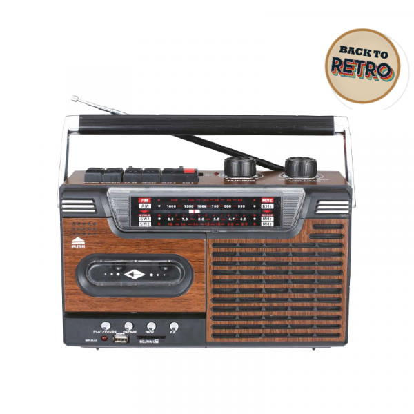 RADIO PORTÁTIL CASSETTE RECORDER BT