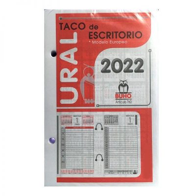 TACO CALENDARIO URAL 2022 BUHO