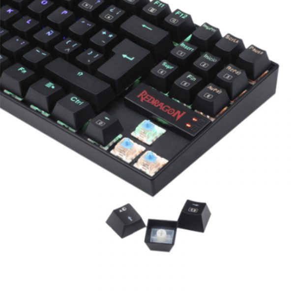 TECLADO GAMER MECANICO REDRAGON KUMARA NEGRO - Imagen 3