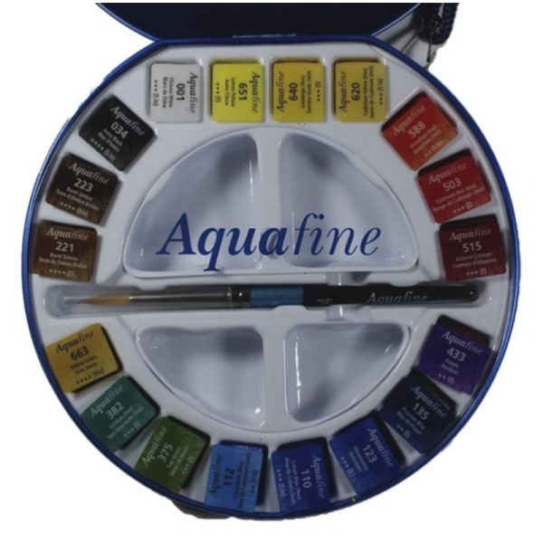 ACUARELA EN PASTILLAS AQUAFINE DARLER ROWNEY LATA 18 COLORES - Imagen 3