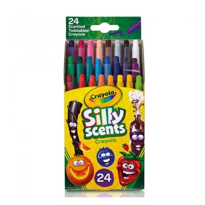 24 MINI CRAYONES TWISTABLES "SILLY SCENTS"