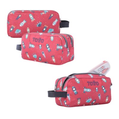 Estuche Multiuso Totto Escuadra Rojo