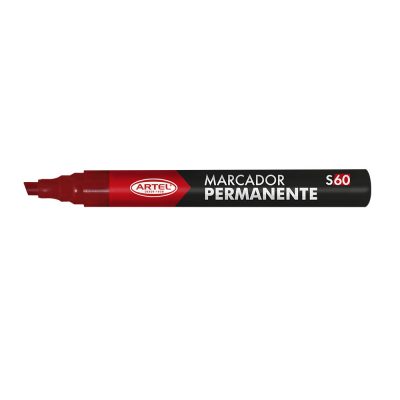 PLUMON PERMANENTE ARTEL ROJO PUNTA BISELADA