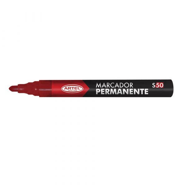 PLUMON PERMANENTE ARTEL ROJO PUNTA REDONDA