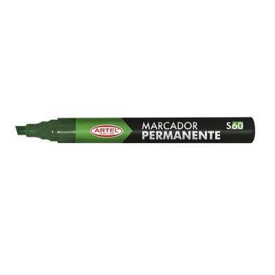 PLUMON PERMANENTE ARTEL VERDE PUNTA BISELADA