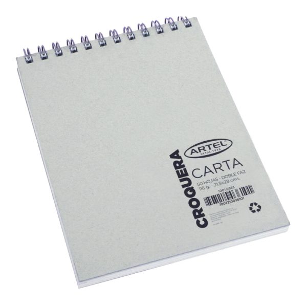 CROQUERA CARTA 50 HOJAS DOBLE FAZ ARTEL