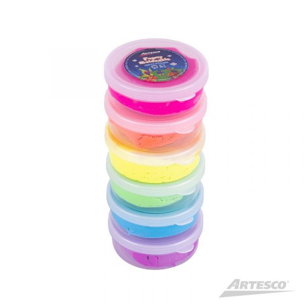 FOAMY MOLDEABLE X 6 COLORES NEÓN - Imagen 3
