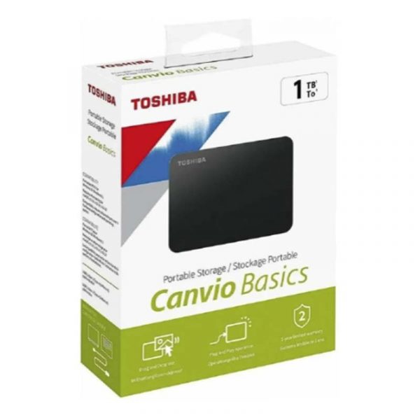 DISCO DURO EXTERNO TOSHIBA CANVIO BASICS 1TB 3.0 Usb Black - Imagen 3