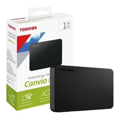 DISCO DURO EXTERNO TOSHIBA CANVIO BASICS 1TB 3.0 Usb Black