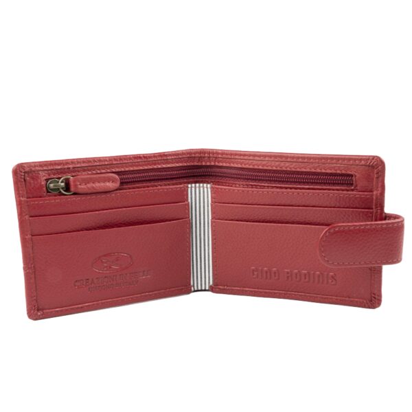 BILLETERA CAPRI 986 ROJA GINO RODINIS - Imagen 2