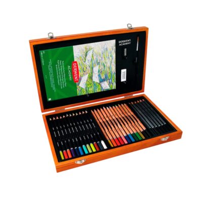 SET DE LAPICES DE COLORES CAJA DE MADERA 35PZ DERWENT ACADEMY