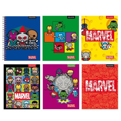CUADERNO UNIVERSITARIO MARVEL KAWAII