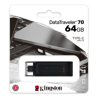 PENDRIVE KINGSTON DATATRAVELER 70 64GB USB-C 3.2