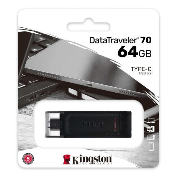 PENDRIVE KINGSTON DATATRAVELER 70 64GB USB-C 3.2