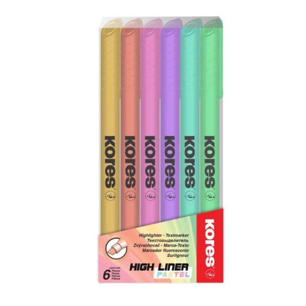 SET DESTACADORES PASTEL KORES