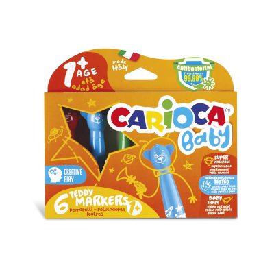 LAPICES TEDDY MARKERS 6 COLORES