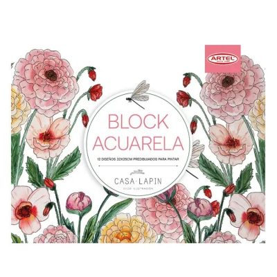 Block Diseños Pintura Acuarela